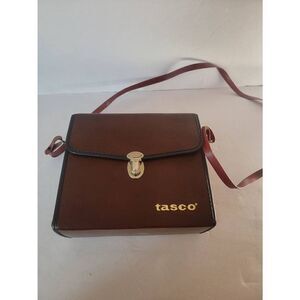 Tasco Unisex Black Vintage Binoculars With Leather Carrying Case One Size